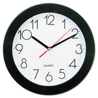 CLOCK,WALL,9.75",BK