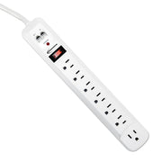 SURGE,7-OUTLET,PHONE,WHT