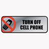 SIGN,TURN OFF CELL PHN,SV