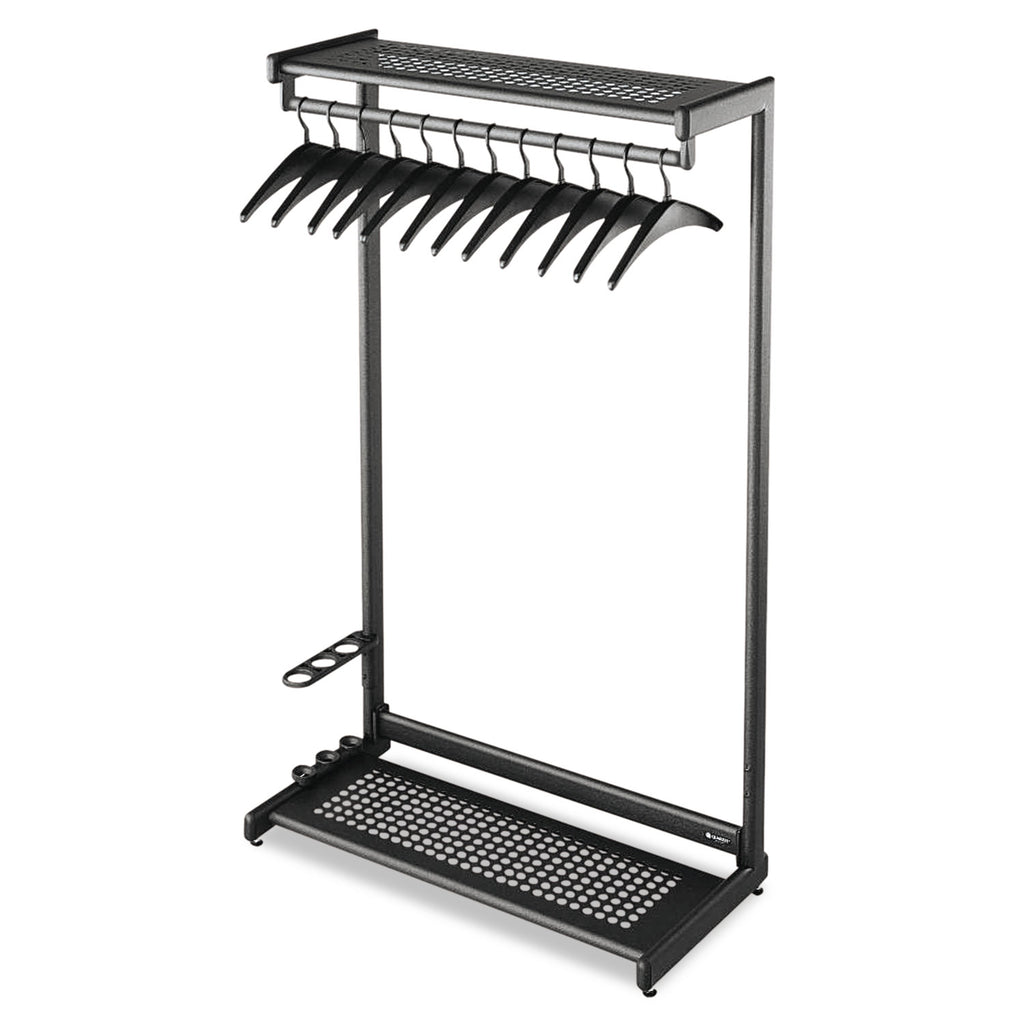 RACK,COAT,48"SNGLSIDE,BK