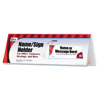 SIGN,4X11,HOLDER,CLR