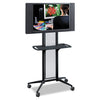 CART,FLAT PANEL,BK