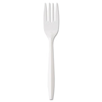 FORK,MED POLYPRO,WH,1M