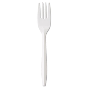 FORK,MED POLYPRO,WH,1M