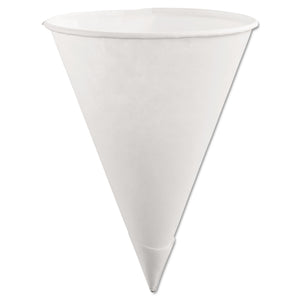 CUP,6OZ RLLD LID CONE