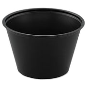 CUP,PLAS SOUFFLE,4OZ,BK