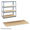 SHELVES,PARTICLE BRD,4/BX