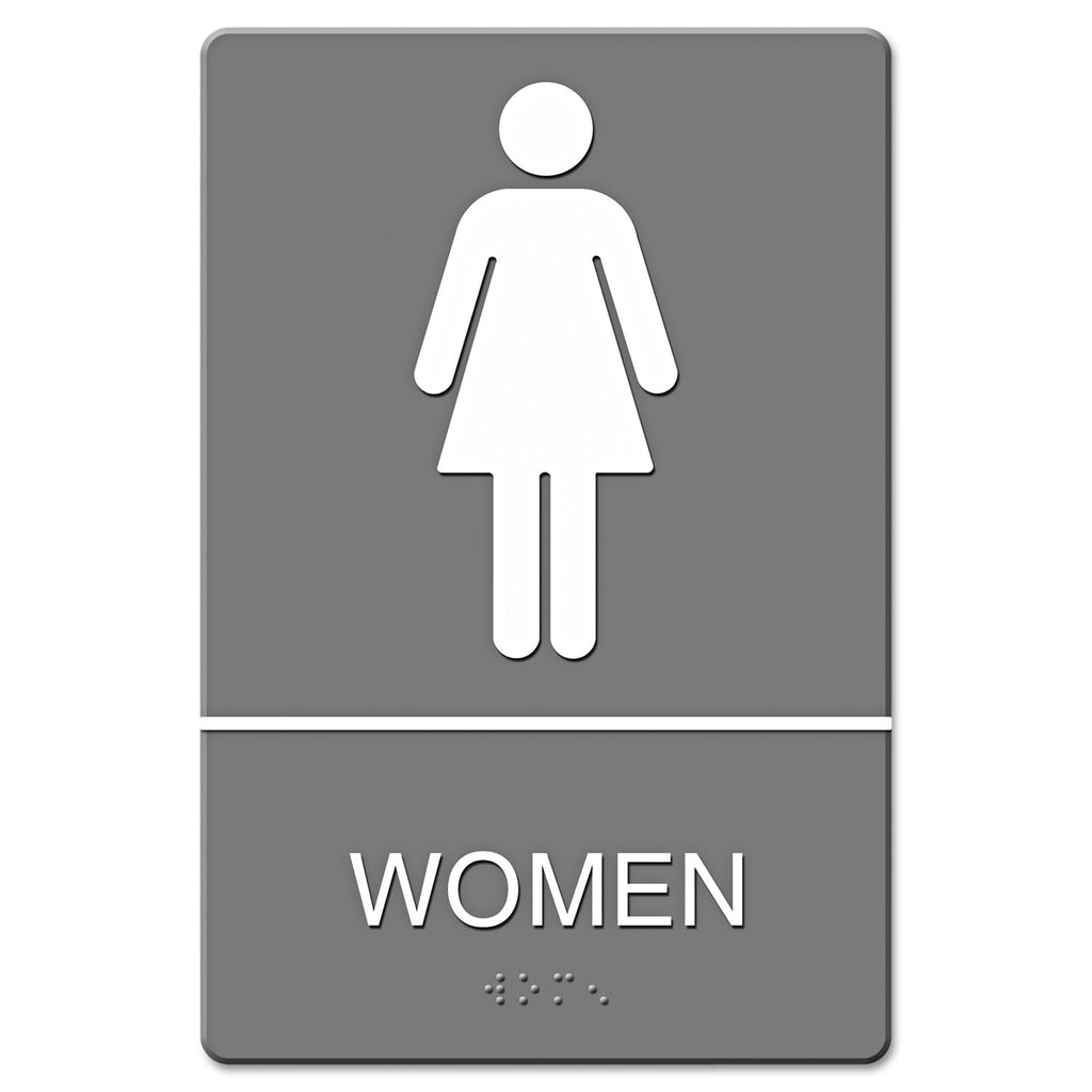 SIGN,WALL,ADA,WOMEN,GY