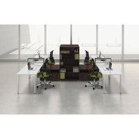 WORKSTATION,WHITE/WLNUT,S