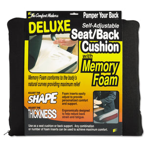 CUSHION,SEATBACK DLX,BK