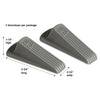 DOORSTOP,BIG FOOT,2PK,GY