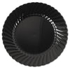 PLATE,PLASTIC,6,BLACK