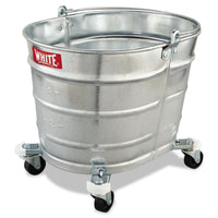 BUCKET,STEEL,2" CASTERS