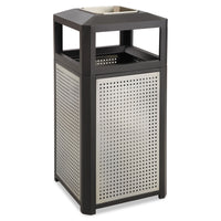 RECEPTACLE,15GAL,ASHTY,BK