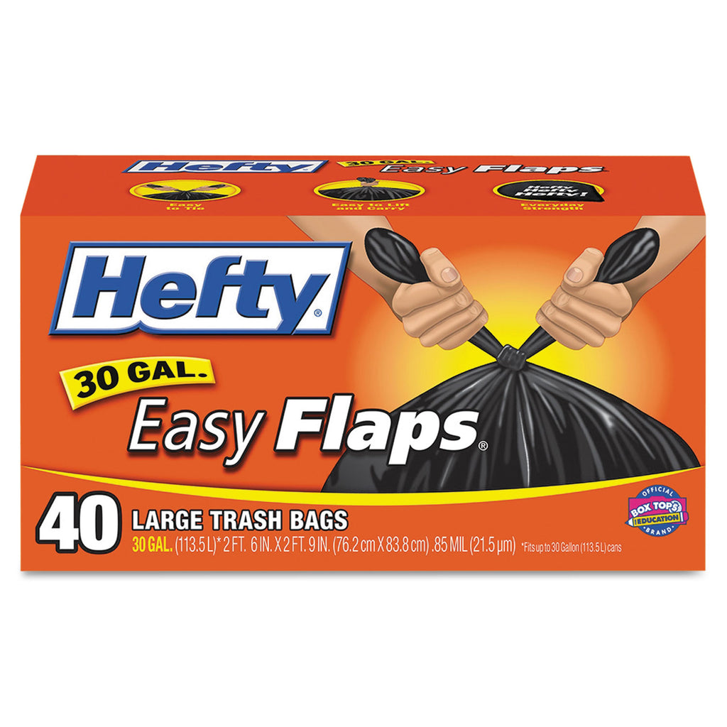 BAG,HEFTY,30GAL,FLAP,BK