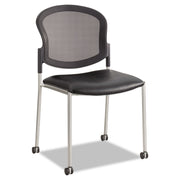 CHAIR,GUEST,MESH,VINYL,BK