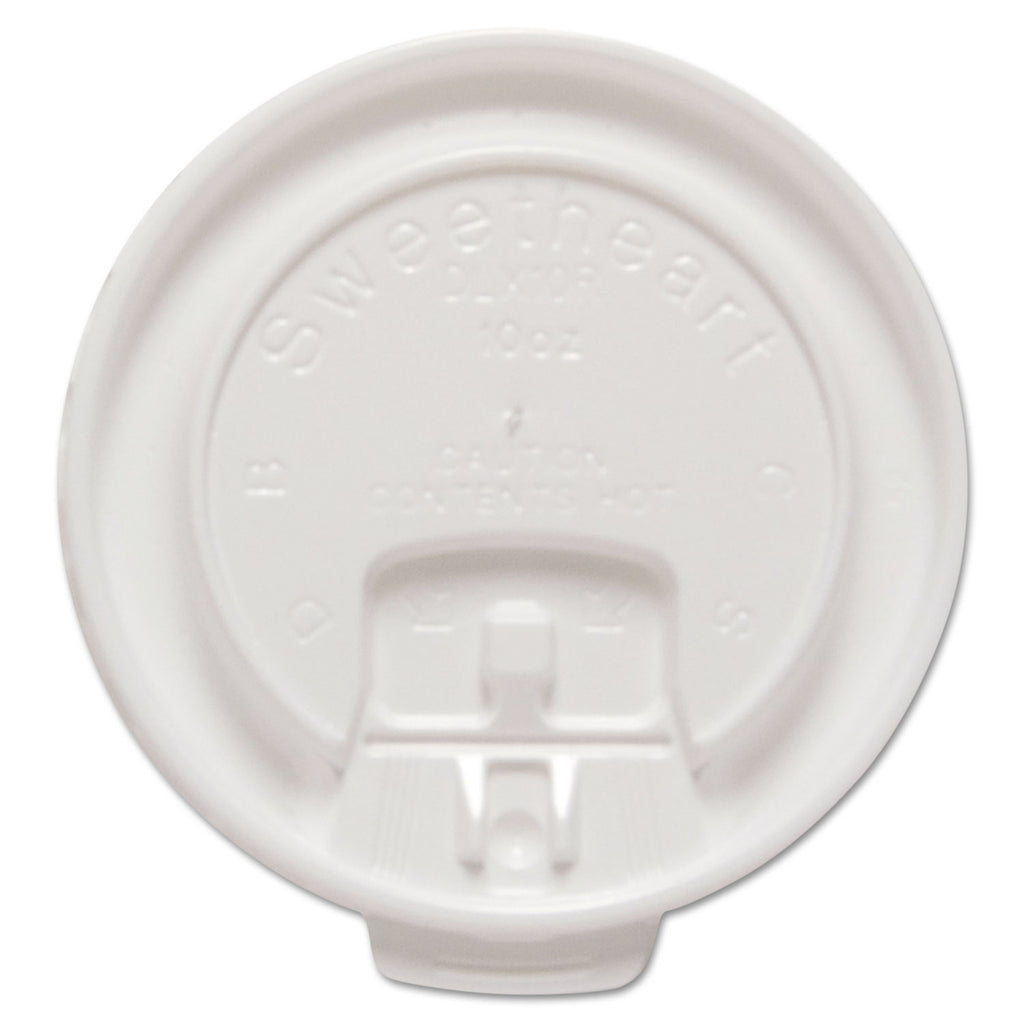 LID,LCK TAB,10OZ,100PK,WH