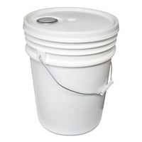 BUCKET,5 GAL W/LID,WH