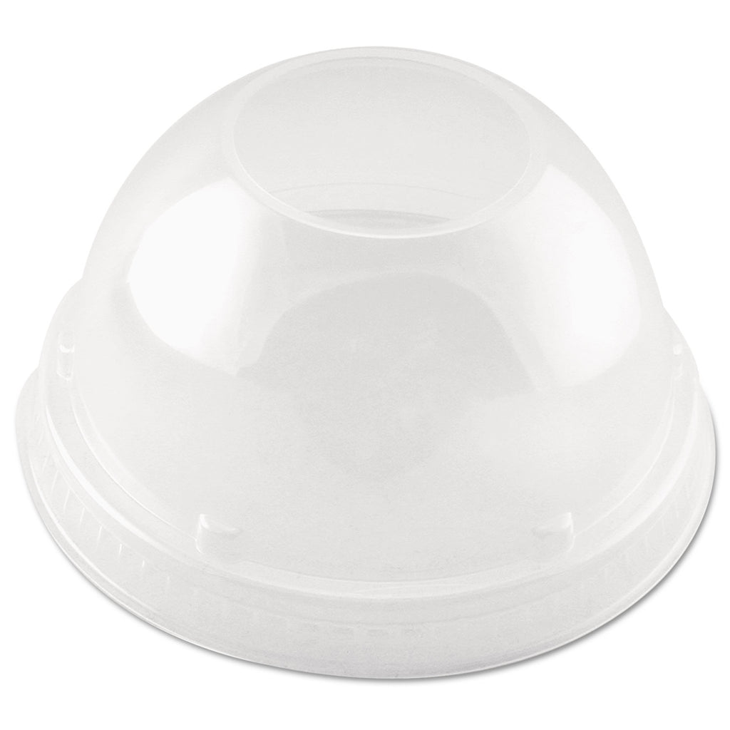 LID,DOME W/STRAW HOLE,CLR