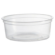 CONTAINER,PLASTIC,8OZ,CLR