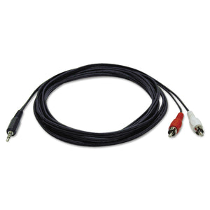 CABLE,MINI,STEREO,2RCA,BK