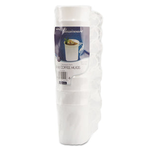 CUP,COFFEEMUG,8OZ,8PK,WH