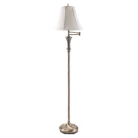 LAMP,FLR,SWG ARM,60"H,BRS