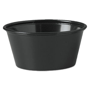 CUP,3.5OZ,SOUFFLE,BK