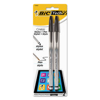 PEN,CRISTAL STYLUS 2PK,BK