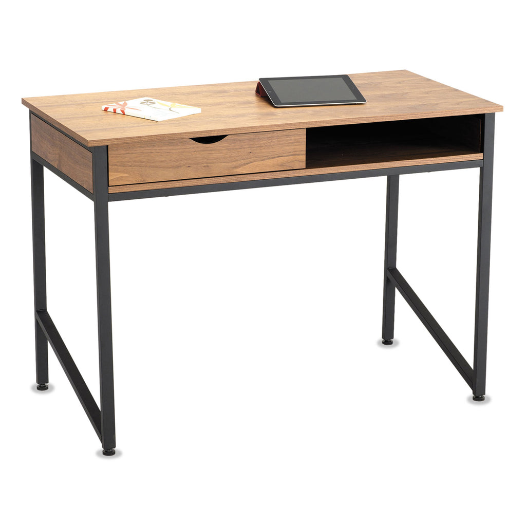 DESK,SINGLE DRAWER,BK