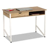 DESK,SINGLE DRAWER,WH