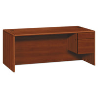 DESK,RT PED,72"W,COGNAC