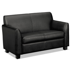 SOFA,LVESEAT,LEATHER,BK