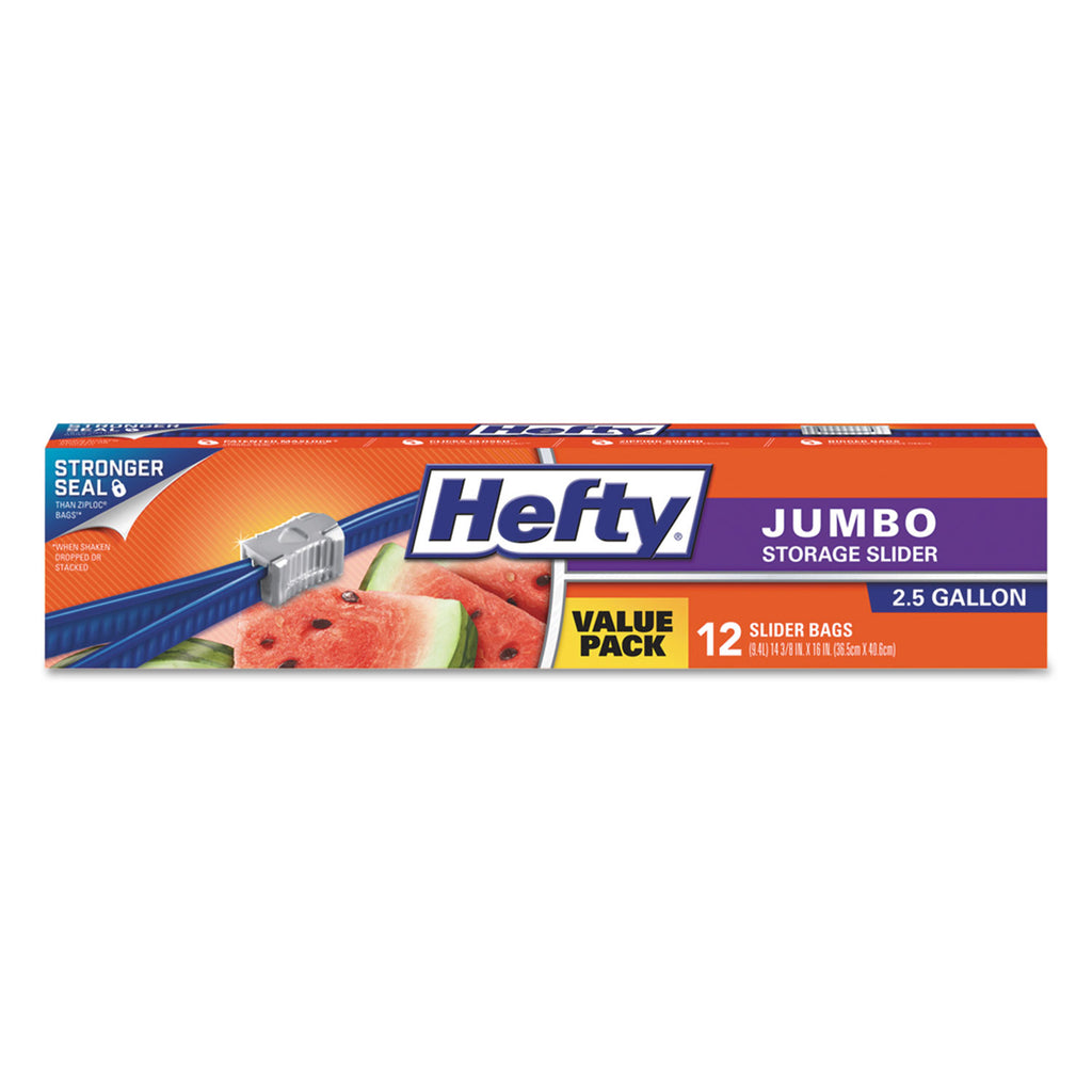 BAG,HEFTY,2.5GAL,JMBO,CLR