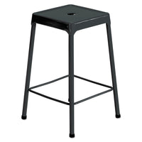 STOOL,STEEL,BK