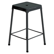 STOOL,STEEL,BK