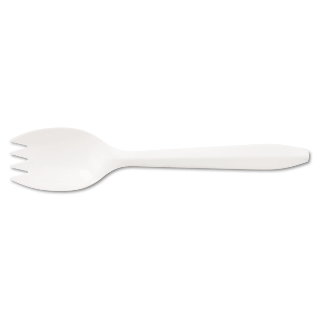 SPOON,SPORK,POL,1M/CT,WHT