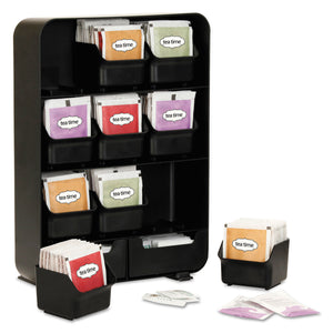 ORGANIZER,TEABAG,9DRWR,BK