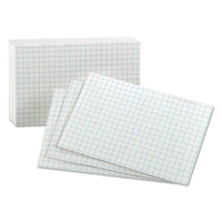 CARD,GRID INDEX 3X5,WHT