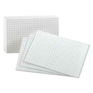 CARD,GRID INDEX 3X5,WHT