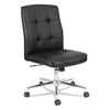 CHAIR,SLIMLINE,PU,BK