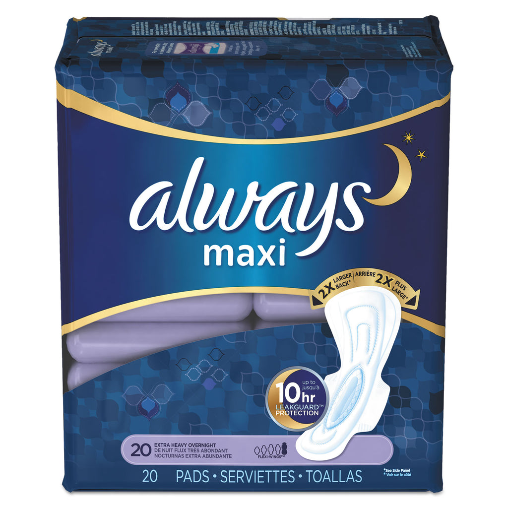 PADS,OVERNIGHT,EXHVY,20CT