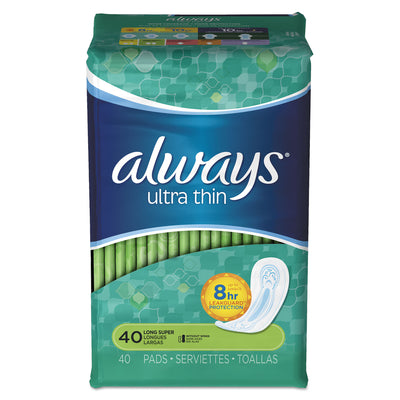 PADS,ULT THIN,LONG,40CT