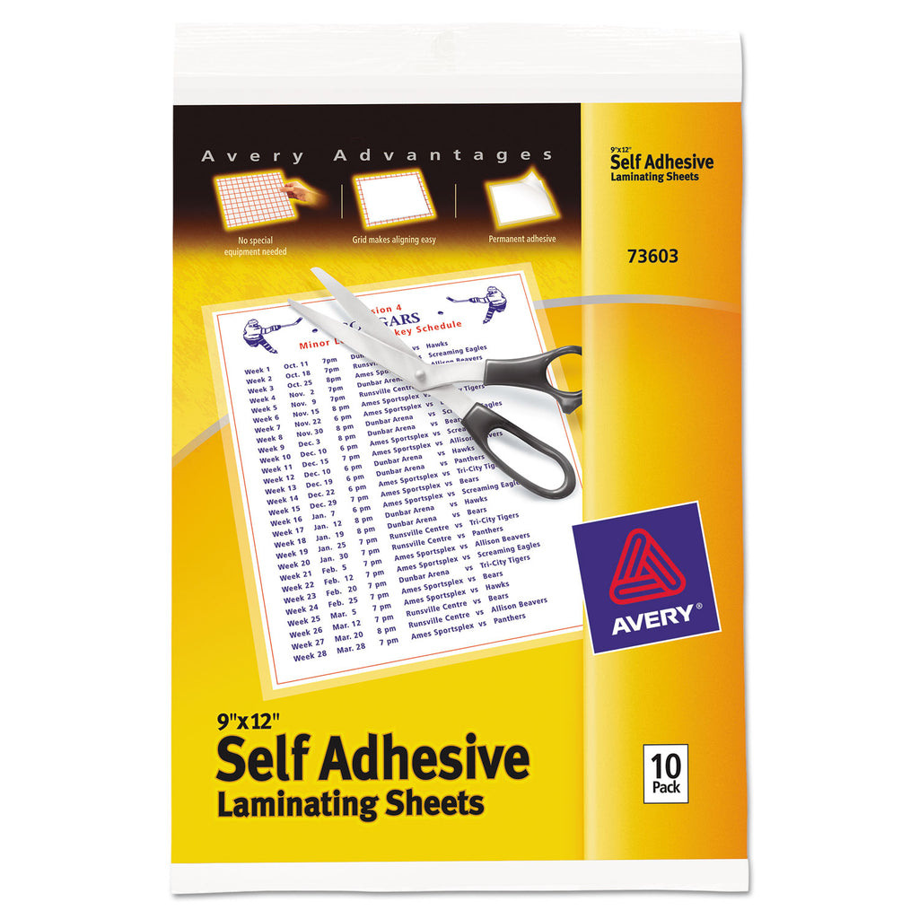 SHEET,LAMINATE,9X12,10/PK