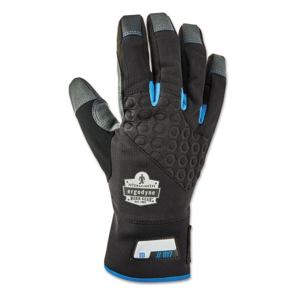 GLOVES,REINF THRML,SML,BK