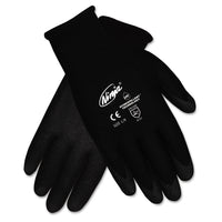 GLOVES,SEAMLSS DIP,MED,BK