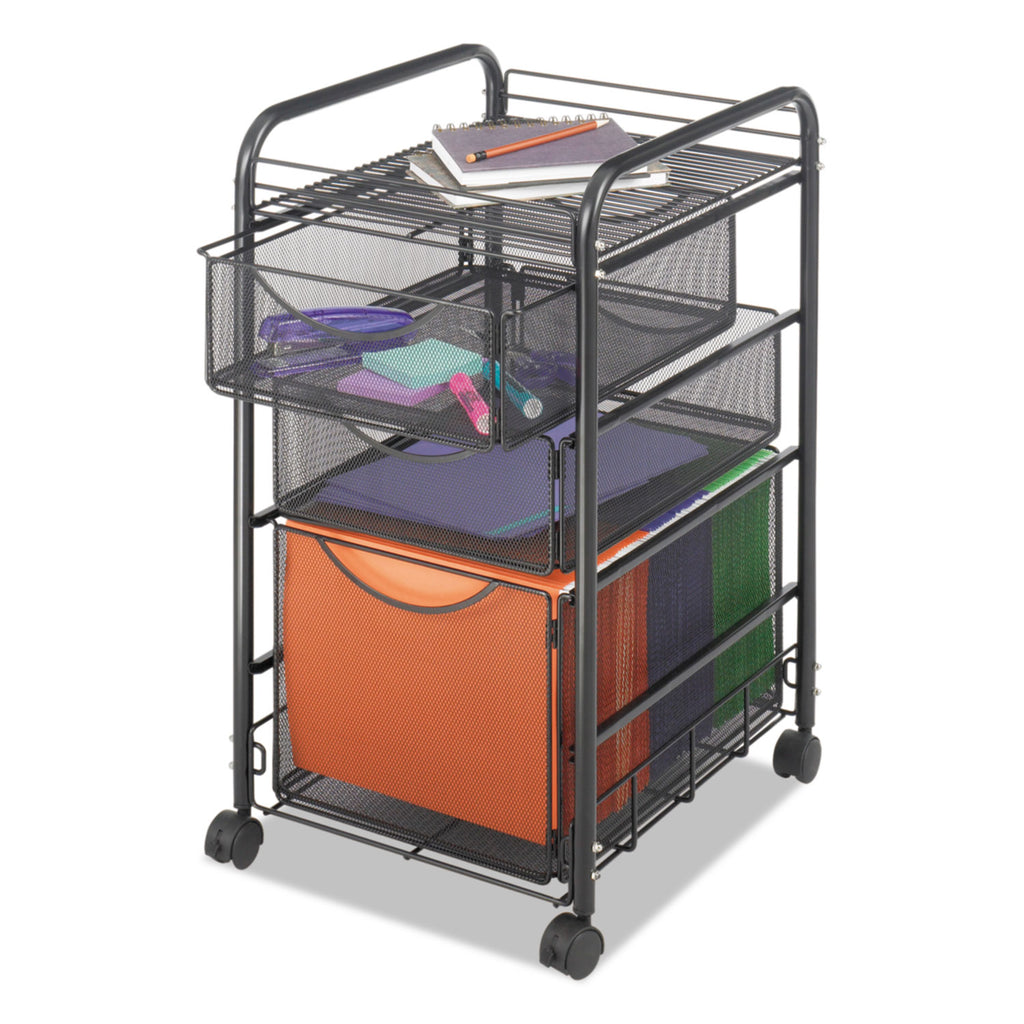 CART,MESH FILE CUBE,BK