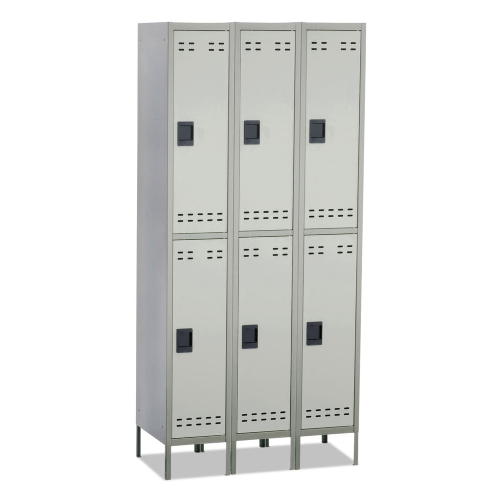 LOCKER,DOUBLE TIER,GY