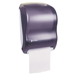 DISPENSER,H-TOWEL,W/LK,BK