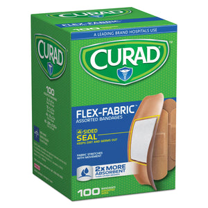 BANDAGES,FLEX FAB,100,AST